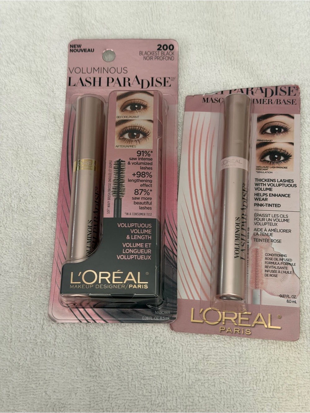 L'Oreal Voluminous Lash Paradise Mascara - Pink & Gold Packaging